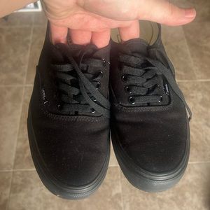 Black vans. Size 9
